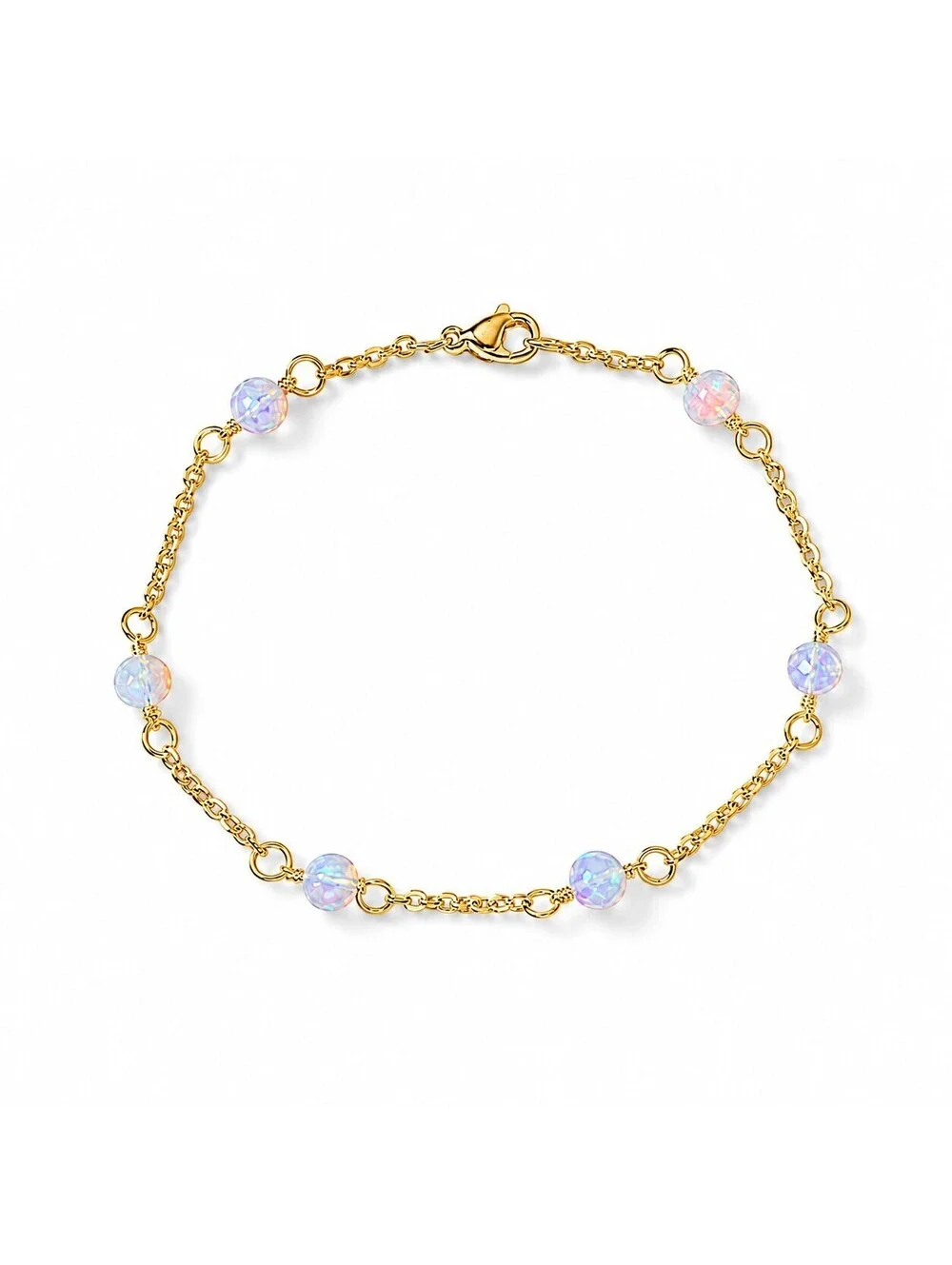 Ethiopian Opal Station Bracelet